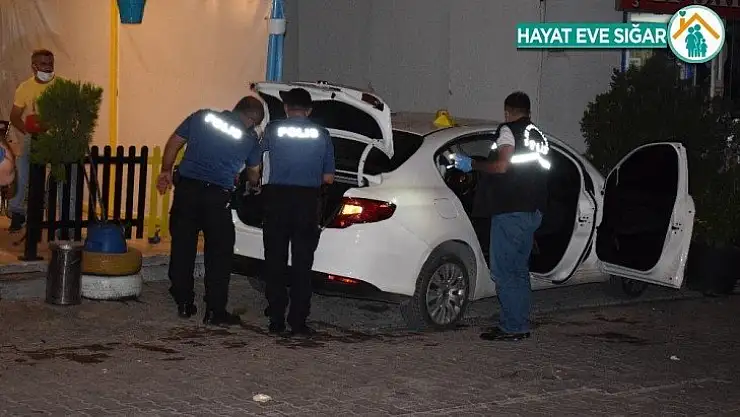 Kurşunlanan sürücü kaza yaptı