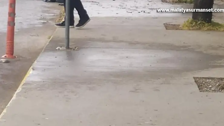 Lüks otomobil önce kaldırıma çıktı, sonra ağaca çarptı