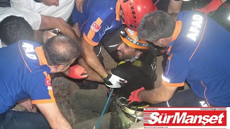 Mağarada mahsur kalan TV ekibi 6 saatlik çalışmayla kurtarıldı