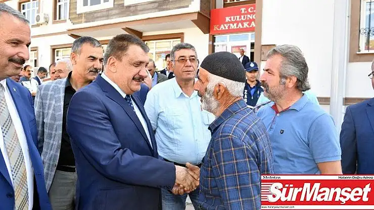Malatya Büyükşehir Belediye Başkanı Selahattin Gürkan, Kuluncak'ı ziyaret etti
