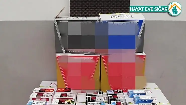 Malatya'da 100 bin adet kaçak makaron ele geçirildi