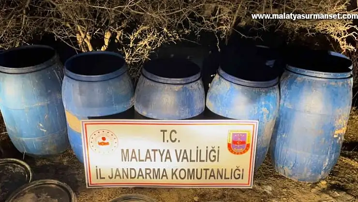 Malatya'da 2 bin litre sahte alkol ele geçirildi