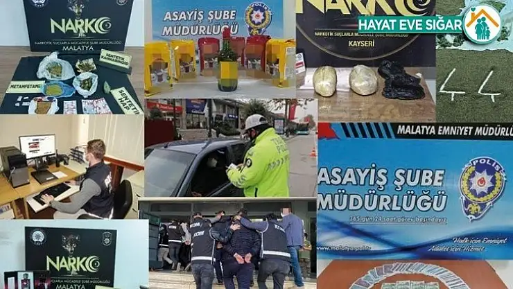 Malatya'da 2020 yılında zehir tacirlerine göz açtırılmadı