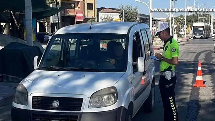 Malatya'da 3 bin 896 araca trafik cezası