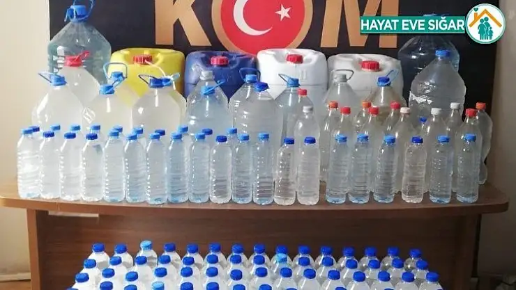 Malatya'da 318 litre sahte içki ele geçirildi