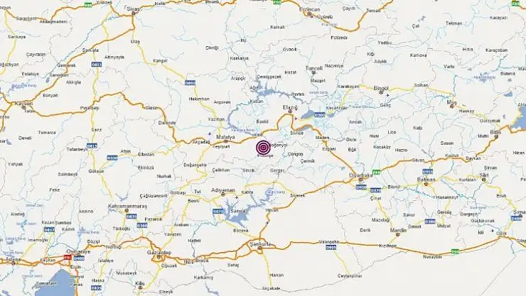 Malatya'da 3,9 büyüklüğünde deprem