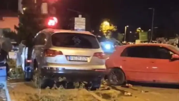 Yeşilyurt'ta zincirleme kaza 7 yaralı! O anlar kamerada