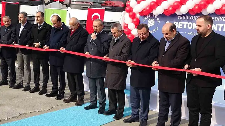 Malatya'da 70 milyon TL'lik beton santrali hizmete açıldı