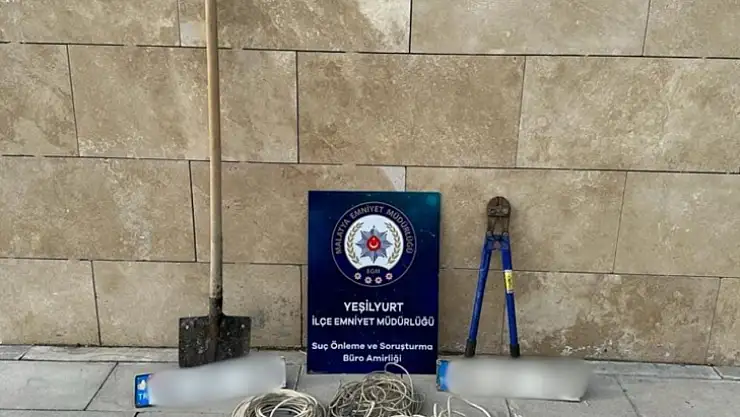 Malatya'da ATM kablosu çalan zanlı tutuklandı