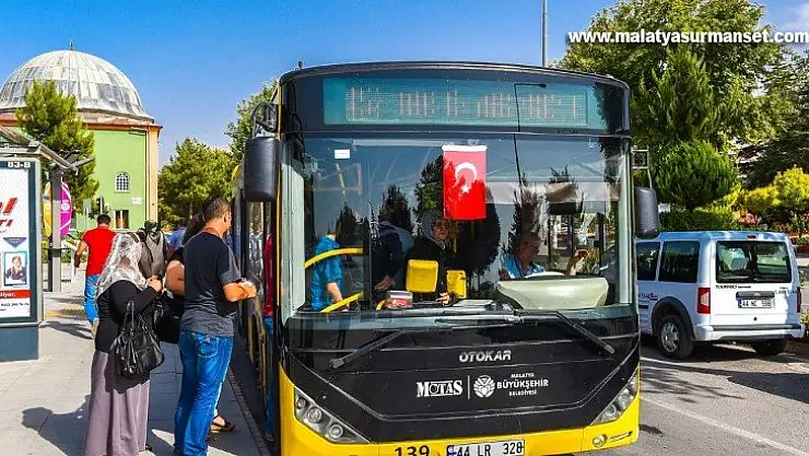 Malatya'da belediye otobüsleri bayramın 1'inci ve 2'inci günü ücretsiz
