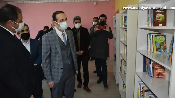 Malatya'da bir okul daha kütüphaneye kavuştu