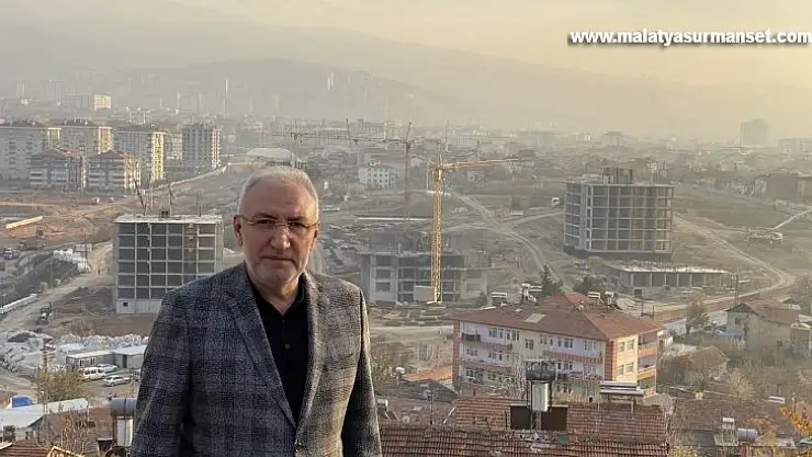 Malatya'da depremzedeler için yapılan konutların inşaası sürüyor