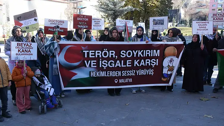 Malatya'da Filistin İçin Vicdan Yürüyüşü