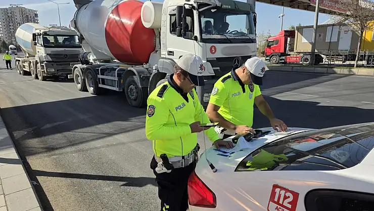 Malatya'da Harfiyat Kamyonlarına Sıkı Denetim Başladı!