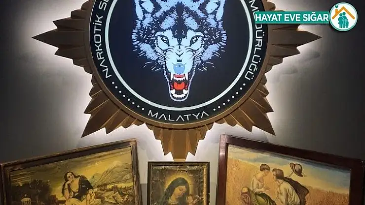 Malatya'da Hz. İsa ve Hz. Meryem figürlü 3 tablo ele geçirildi