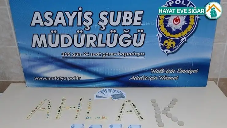 Malatya'da iki iş yerine kumar baskını