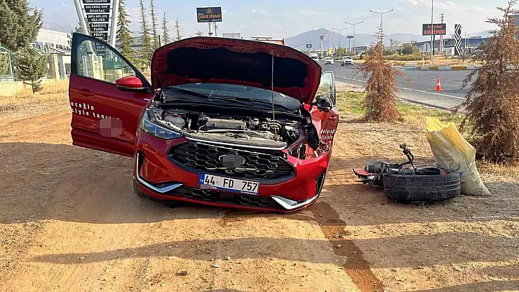 Malatya'da iki otomobil çarpıştı: 2 yaralı