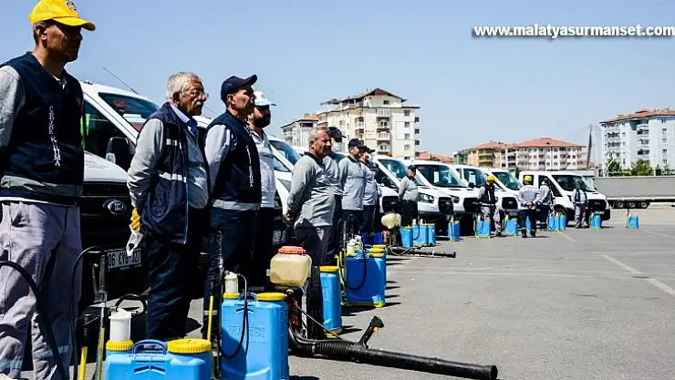 Malatya'da ilaçlama çalışmalarına hız verildi