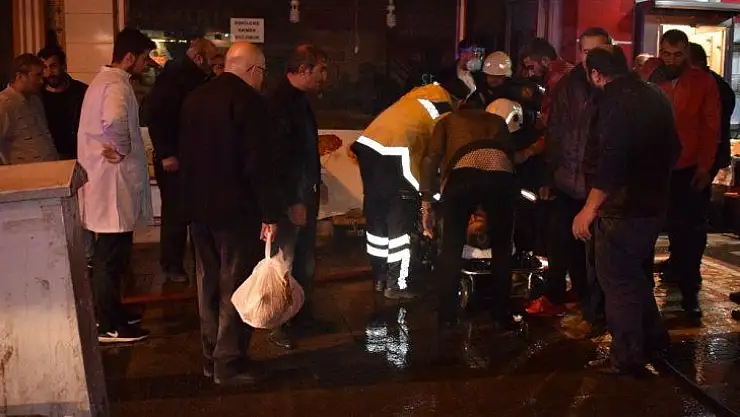 Malatya'da iş yerinde dumandan etkilenen şahıs hastaneye kaldırıldı