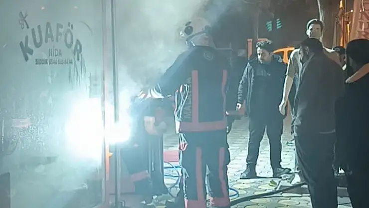 Malatya'da iş yerinde korkutan yangın