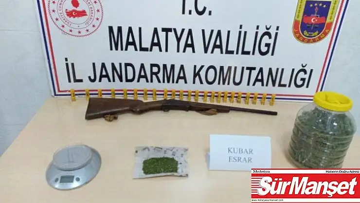 Malatya'da jandarmadan esrar operasyonu