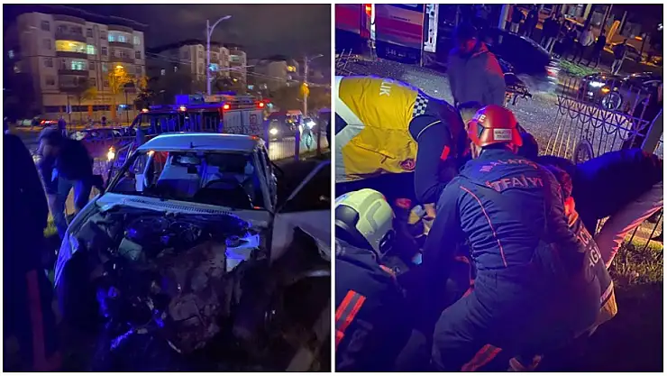 Malatya'da Maddi Hasarlı Kazada 4 Kişi Yaralandı