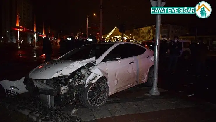 Malatya'da polis şüpheli kovalamacası kazayla bitti: 1 yaralı
