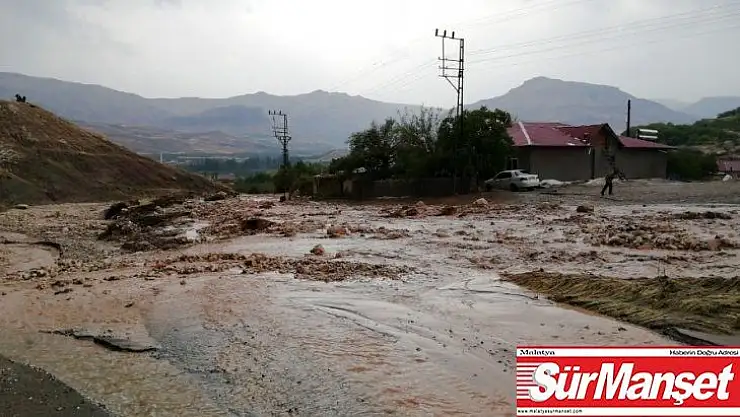 Malatya'da sağanak yağış sele neden oldu