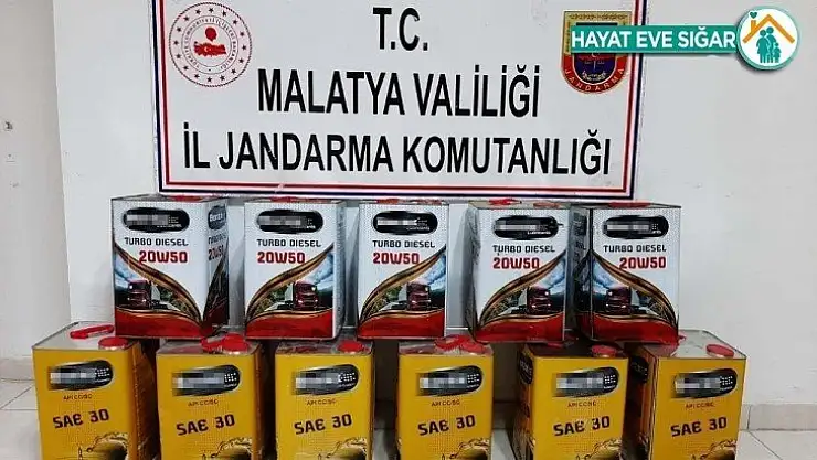 Malatya'da sahte motor yağı operasyonu