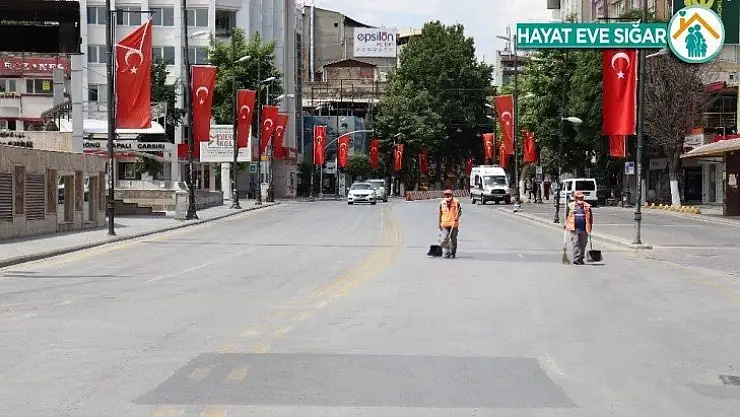 Malatya'da sokağa çıkma kısıtlamasına uyuldu