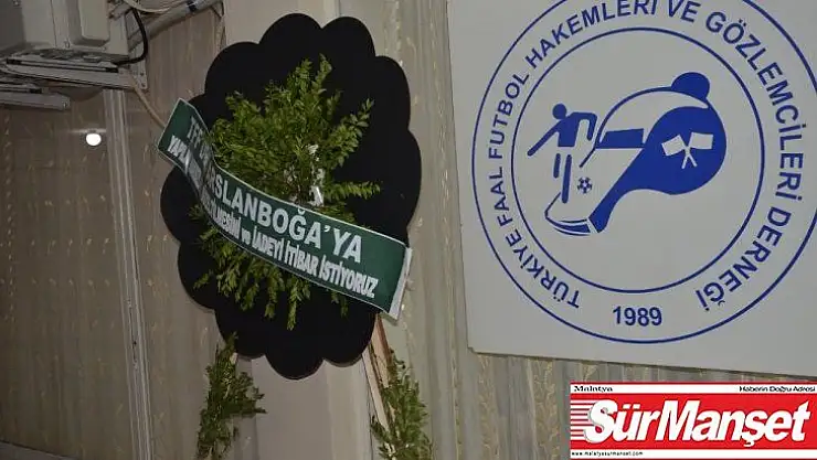Malatya'da STK'lardan Arıcı'ya siyah çelenkli tepki