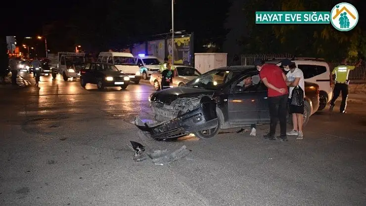 Malatya'da trafik kazası : 1 yaralı