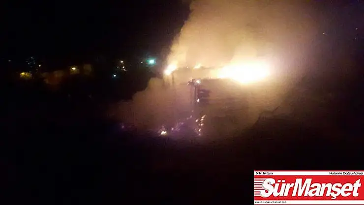 Malatya'da yangın