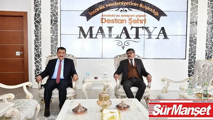 Malatya Emniyet Müdürü Dağdeviren,  Başkanı  Gürkan'ı ziyaret etti