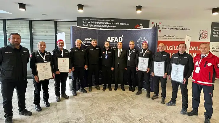 Malatya İl Milli Eğitim Müdürlüğü Arama Kurtarma Ekibi akreditasyon belgesini aldı