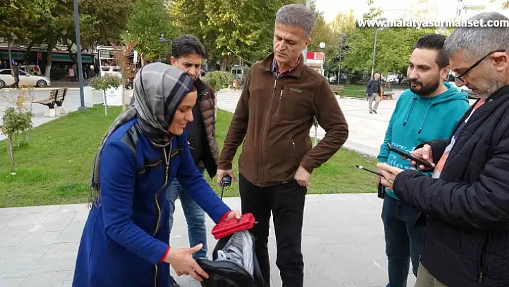 Malatya'nın en işlek noktasında şüpheli çanta alarmı