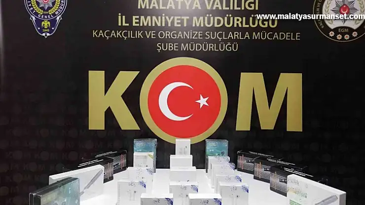 Malatya polisinden kaçakçılık operasyonları