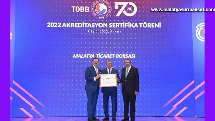 Malatya Ticaret Borsasından Bir Başarı Daha
