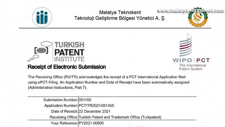 Malatya Üniversitesi'nin ilk patent başvurusu yapıldı
