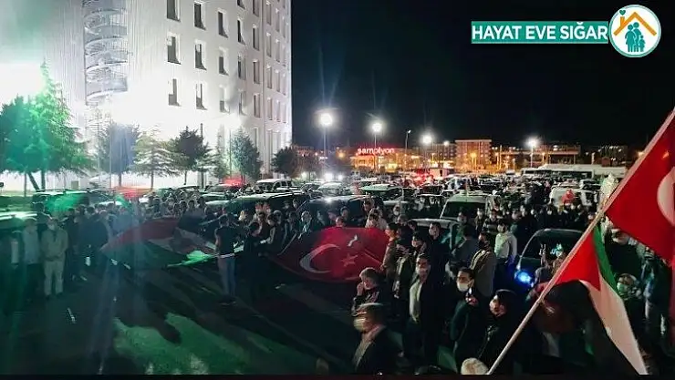 Malatyalılardan İsrail'e tepki 'Mescid-i Aksa'ya destek konvoyu