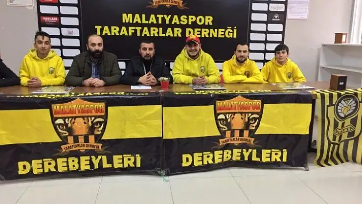 Malatyaspor Taraftarlar Derneği'nden 'takımımızın yanındayız' mesajı