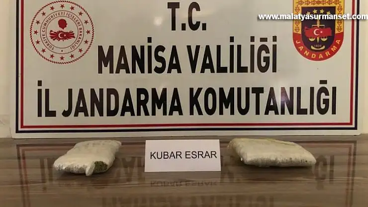 Manisa'da 1 kilo 350 gram esrar ele geçirildi