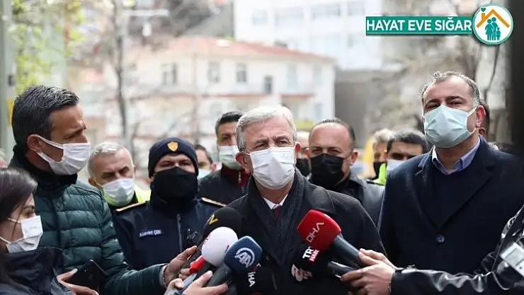 Mansur Yavaş istinat duvarı yıkılan binayla alakalı açıklamalarda bulundu