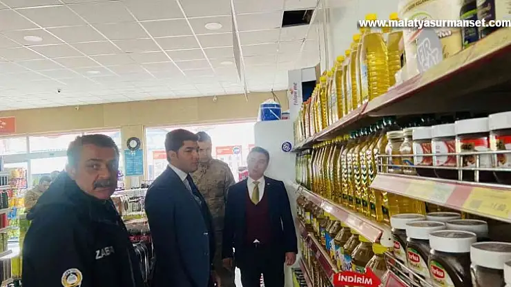 Marketlerin depoları denetlendi