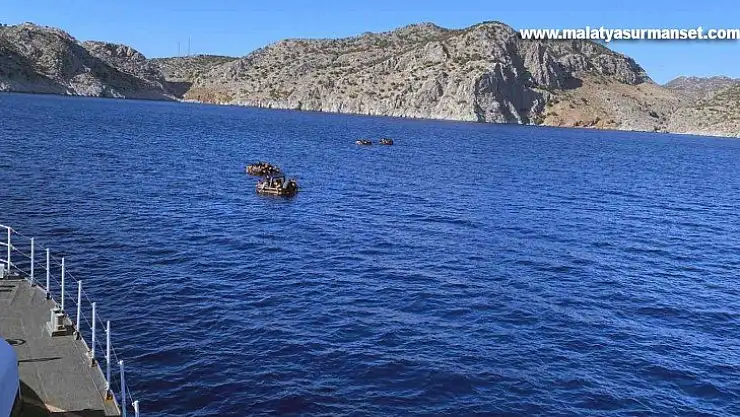 Marmaris'te 94 düzensiz gömen kurtarıldı