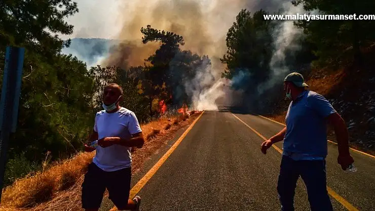 Marmaris'te alevler bir anda yükseldi