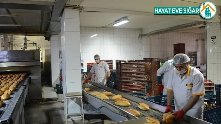 MEGSAŞ kısıtlama günlerinde de ekmek üretimine devam ediyor