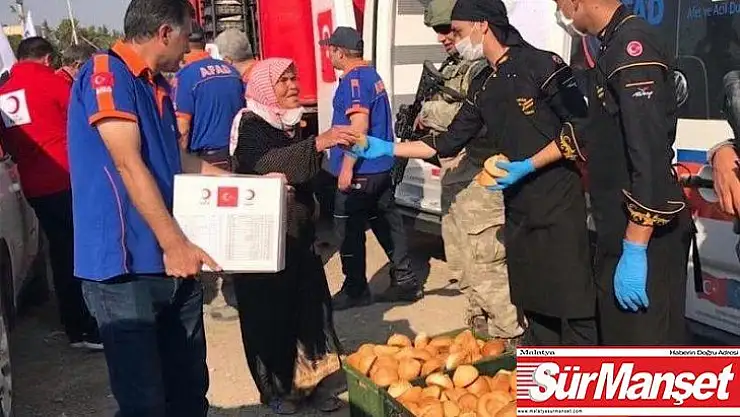 Mehmetçik'ten Tel Abyad'a yardım eli