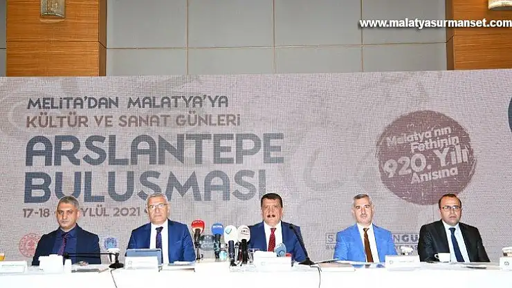 Melita'dan Malatya'ya Kültür ve Sanat Günleri Arslantepe buluşması için basın toplantısı gerçekleştirildi