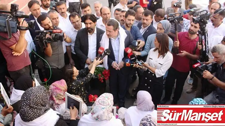 Yalçın'dan, HDP önünde eylem yapan ailelere destek